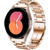 DEALELE Compatibile con Samsung Galaxy Watch 6/6 Classic / 5/5 PRO / 4/4 Classic / 3 41mm / Active 2, Cinturino di Ricambio in 20mm Metallo Acciaio Inossidabile per Huawei GT3 42mm, Oro Rosa