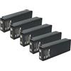 vhbw 5x batteria sostituisce Scanreco EEA2512, EEA4404, IM6024, 708031757 per Radiocomando Industriale, Telecomando (2000mAh, 7,2V, NiMH) - Nero