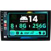 BXLIYER SXAUTO ¦ 8G+256G ¦ Android 14 IPS Autoradio Per Fiat Bravo (2006-2012) - Senza fili Carplay & Android Auto - LED Camera + MIC - DAB Fast-boot Volante 360-CAM DSP AHD WIFI -2 Din 9 Pollici
