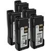 vhbw 5x batteria compatibile con Motorola DP2400e, DP2000, DP2600, DP2400, DP2600E radio (3000mAh, 7,2V, Li-Ion) + clip