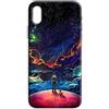 Mixroom - Cover Custodia Back case In TPU Silicone Morbido Per Apple iPhone XR Fantasia Cielo Stellato N998