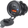 TERNCOEW Veloce Auto Ricarica Doppia Porta USB 12V-24V Presa di Alimentazione Per Smartphone Sistemi Indicatori LED Caricabatterie Usb Auto
