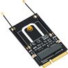 JMT NGFF M.2 a Mini PCI-E scheda adattatore Mini Pci-e a M.2 modulo wireless EM5101 / EM5101B (EM5101 con antenna)