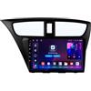 WOMGKDA 9 Pollici Android 13 Autoradio per Honda Civic 9 FK FB 2012-2017 Navigazione GPS Touch screen con Bluetooth SWC FM RDS Radio AHD 4G/WIFI DVR Ventola di raffreddamento(4+64G)