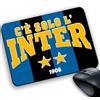 My Cust Tappetino Mouse Pad Personalizzabile gadget compatibile per tifoso Calcio Forza neroazzurro strisce adatto tifoso interista