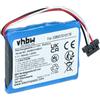 vhbw batteria sostituisce Pioneer 827304, 338937010176 per navigatore GPS (790mAh, 3,7V, Li-Ion)