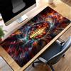 JEPGFOU Tappetino per Mouse XXL 160x80 cm Tappetino Mouse Gaming Grande, Mousepad con Base in Gomma Antiscivolo, Tappeto per Tavolo da Gaming Mause e Tastiera, Accessori PC Nero Calcio PjY5858 C-8