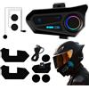 Xinhuju Auricolare Intercom per motociclette, auricolari per casco motociclisti,Cuffia mezza elmetto IPX6 Wireless impermeabile - Attrezzatura per ciclismo per esterni di tipo C di ricarica per le donne uomin