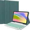 PRSPR Custodia con tastiera retroilluminata per Lenovo Tab M11/K11 LTE 11 da 11 pollici, con tastiera Bluetooth staccabile, tasti silenziosi, cover sottile con supporto (verde, Lenovo Tab M11/Tab K11