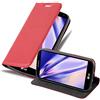 Cadorabo Custodia Libro per LG G2 Mini in Rosso Mela - con Vani di Carte, Funzione Stand e Chiusura Magnetica - Portafoglio Cover Case Wallet Book Etui Protezione