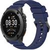 GIOPUEY 24mm Cinturini Compatibile con COROS Nomad, Morbido Silicone Cinturino [Resistente all'Usura] [Traspirante] - Blue