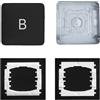 CTBDZ Tappo chiave individuale con cerniera di ricambio per MacBook Pro 13 15 modello A1706 A1707 A1708 2016-2017 anno (chiave B)