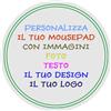 Generico Tappetino Mouse Personalizzato - Mousepad Rotondo Personalizzabile con Foto, Immagini, Logo, Testo