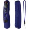 Hesupy Custodia protettiva in silicone per telecomando TV LG MR21GA, MR21GN, MR21GC, MR22GA, MR22GN, MR22GC, MR23GA, MR23GN, MR23GC, antiscivolo, antiurto, con cordino (blu scuro)