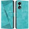 FERLAN Cover per Oppo A78 4G Pelle Premium Portafoglio Protezione Wallet Libro Flip Case Magnetica Supporto Custodia per Oppo A78 4G - Verde