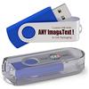 MEINAMI 100 Pezzi Chiavetta USB Personalizzata 32GB Pen Drive con il tuo Logo USB 2.0 - Blu