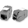 Mach Power Frutto Keystone RJ45 FTP CAT6 Schermato per Blank Panel e Patch Panel, Colore Silver (NW-FK6B-SL)