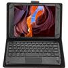Akozon Custodia con Tastiera per Tablet PC da 7 Pollici e 8 Pollici, Set Multifunzionale Bluetooth Supporto in PU Plug And Play Android iOS Win7 8 Pollici Touchpad Funzionante 75 Ore