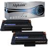 alphaink 2 Toner compatibili con Samsung ML-1710D3 per stampanti Samsung ML-1710 ML-1510 ML-1500 ML-1720 ML-1740 ML-1750 ML-1755