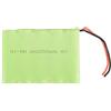 TehnoMedia Pacco Batteria ricaricabile 6V 2200mah Ni-Mh 5 pile stilo AA 75x51x15mm alta qualità