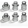 Accmuzzy Set di 6 Portacandele per Candele, Portacandele 2-in-1 per Candele, Portacandele Trasparente per Candele, Piccolo Portacandele in Vetro per Decorazione da Tavolo per Matrimonio, Tavolo da
