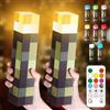 Fouvin Lampada da parete, 2 pezzi, torcia da parete, 8 colori, luce notturna, luce notturna USB, luce LED ricaricabile, torcia LED per bambini, per la mano o il montaggio a parete, illuminazione giocattolo