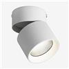 Klobvtt Faretto a soffitto a LED Faretto orientabile Faretti direzionali Faretti orientabili per Interni Faretti a Montaggio Superficiale orientabili Lampade d'accento per Galleria Corridoio Galleria