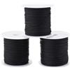 Craftdady 3 rotoli di filo di nylon nero da 0,4/0,6/0,8 mm, filo intrecciato per perline, macramè, braccialetti dell'amicizia, creazione di gioielli, fai da te con nodi cinesi
