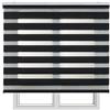 Estores Basic Tende a Rullo Giorno e Notte Eleganti con Tessuto a Doppia Caduta per Porte e Finestre, Tenda Giorno e Notte a Facile Installazione con Filtraggio di Luce Regolabile, STORESBASIC Grigio Scuro 120x180