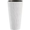Prosperplast Zanvic Vaso MOD. Sandy Slim 350. Misura 35 x 61 cm, Bianco, 35 cm