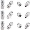 UNICRAFTALE 10Sets Acciaio Inossidabile Chiusure a Vite Ovali chiusura a vite per Collane e Bracciali Creazione di Gioielli 0.7mm di Cavo chiusura braccialetti fai da te