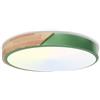Fynokst Plafoniera a LED con temperatura di colore regolabile, plafoniera in legno da 40W 4000LM 3000K/4000K/6000K, IP54, pannello luminoso da soffitto rotondo Ø40cm, adatto per camera da letto