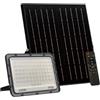 damastoreitalia Faro LED da esterno con pannello Solare 240W IP66 con Telecomando Luce Regolabile fredda calda naturale 3000K/4000K/6500K Sensore Crepuscolare (240W)
