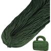 LEREATI Cordino per Borse Uncinetto, Corda Macrame 3mm x 200m Filo Macrame in Poliestere Uncinenetto e Ferri per Abbigliamento, Borse, Tappeti, Fai da Te, Regalo per Maglieria (Verde Scuro)
