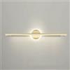 MQDLJSE Lampada da Parete a LED per Il Bagno con Finitura in Oro, Lampada da Specchio, Lampada da Parete lineare Moderna, Illuminazione per specchi da toeletta, lampade da Parete per Il TR