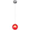 KAIRRY Lampadario Lampada a sospensione colorato Bubble Ball lampada sala da pranzo lampadario a sospensione in vetro Altezza Regolabile 100 cm (Color : Single head Red)