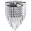 fangzhuo Lampada da parete Applique Moderna In Cristallo Applique Cromata Per Soggiorno Bagno Illuminazione Per Interni Decorazione Per Interni
