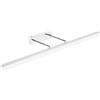 Klighten Lampada da specchio Luce Bagno 20W 1300LM Bianco freddo 5500K Lampada da parete IP44 Lampada Specchio Bagno acciaio inox 90CM Non Dimmerabile Specchio Frontale/Armadio/Illuminazione a Parete
