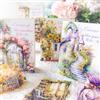Arpaper 120pcs Adesivi Fiori Scrapbooking Stickers Aesthetic Scrapbooking Adesivi Kit per Scrapbooking Calendari Biglietti D'auguri Album(Garden Corner Series)