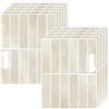 JurciCat 10Pezzi Adesivi Piastrelle Cucina Bagno 3D Autoadesivi Per Piastrelle Rimovibili Impermeabili Per Mattonelle Adesive Cucina Decorazione Pareti Decorazione (22.9x29cm)（Beige）