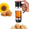 Eulihent 350ml Dosatore Miele in Vetro, Contenitore Dispenser Miele Antigoccia con Manico per Miele Sciroppo Caffè E Altri Liquidi Per Desser