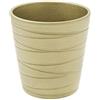 Generico Vaso Orchidea in Ceramica Liscia o damascato | VARI COLORI | misura 14x13 cm idea regalo (Verde Salvia Rigato)
