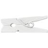 LWR CRAFTS Mini mollette in legno 15 colori 100 per confezione 1 2,5 cm (bianco)