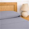 TRAMAS+ Lenzuola Una Piazza e Mezza Cotone 100% 140x200 cm, Completo con Lenzuolo Sotto con Angoli, Lenzuolo Sopra e 2 Federe, Certificato STANDARD 100 OEKO-TEX - Blu