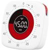 AuyKoo Timer Visivo per Bambini Time Ricaricabile Retroilluminato a LED, Digitale Timer da Cucina Pomodoro, Cronometro, Conto alla Rovescia Silenzioso di 60 Minuti, Aiuto ADHD per Bambini e Adulti