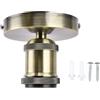Glomora Portalampada da Soffitto Portalampada Vintage E26 E27 con Accessori per Cucina Camera da Letto Soggiorno (Bronze)