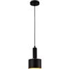 VR VETRINEINRETE Vetrineinrete® Lampadario a sospensione E27 lampada pendente minimal per cucina isola snack (Nero)