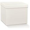 Generico Grande scatola elegante misura 30x30x24 cm Scatola cartone Fondo e Coperchio rinforzata VARI COLORI ottima per bomboniere e regali (Bianco)