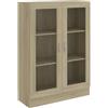 vidaXL Armadietto Vetrina Rovere Sonoma 82,5x30,5x115 cm Multistrato