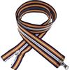 Merceria Pour Toi... Cerniera multicolor zip lampo spirale catena n° 6 divisibile e reversibile singolo doppio cursore lunghezza 80 cm altezza 3 cm giubbotto giacca gilet tirante (DOPPIO CURSORE)